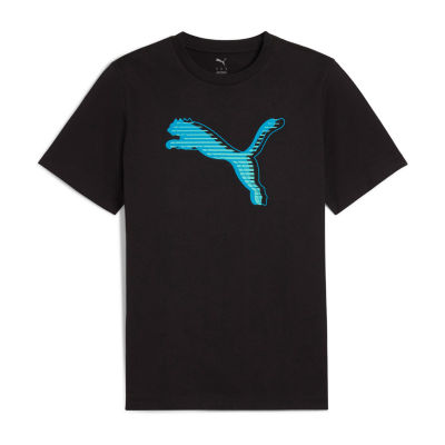 PUMA Mens Crew Neck Short Sleeve Regular Fit Graphic T-Shirt