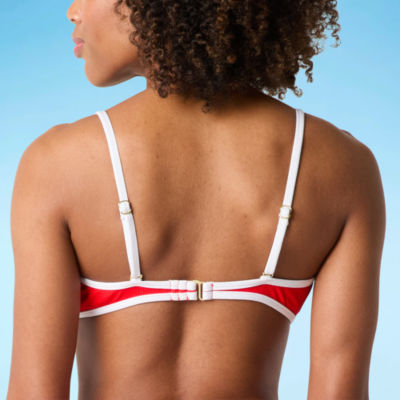 Mynah Womens Adjustable Straps Bandeau Bikini Swimsuit Top