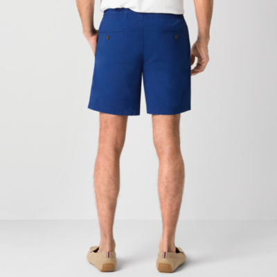 St. John's Bay Poplin Mens 8" Stretch Fabric Drawstring Waist Deck Short