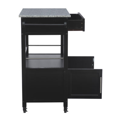 Granite-Top Kitchen Cart