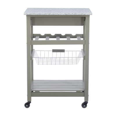 Roger Granite Top Kitchen Island