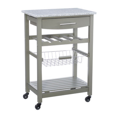 Roger Granite Top Kitchen Island