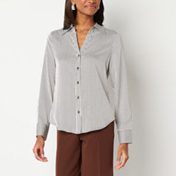 Worthington Stripe Tops for Women - JCPenney