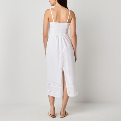 a.n.a Womens Linen Blend Sleeveless Sundress