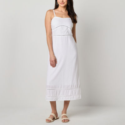 a.n.a Womens Linen Blend Sleeveless Sundress