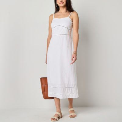 a.n.a Womens Linen Blend Sleeveless Sundress