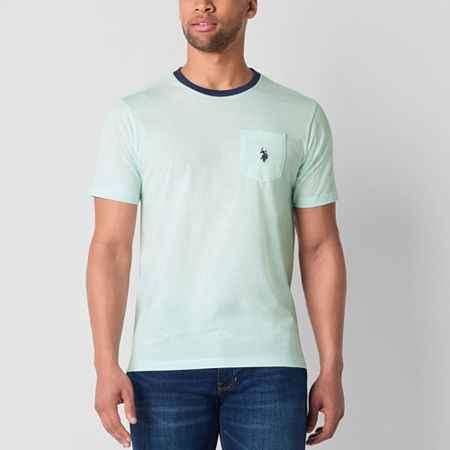 U.S. Polo Assn. Stretch Mens Crew Neck Short Sleeve T-Shirt, Medium, Green