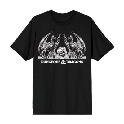 Mens Short Sleeve Dungeons & Dragons Graphic T-Shirt