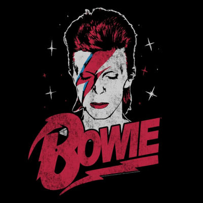 Mens Short Sleeve David Bowie Graphic T-Shirt