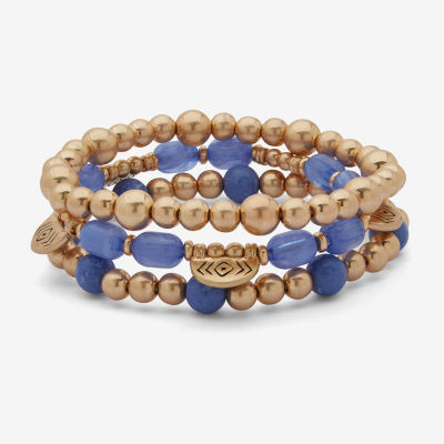a.n.a Womens 3-pc. Beaded Bracelet Set