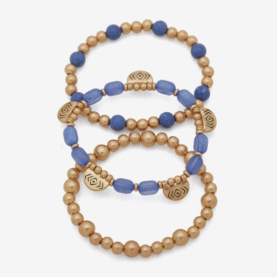 a.n.a Womens 3-pc. Beaded Bracelet Set