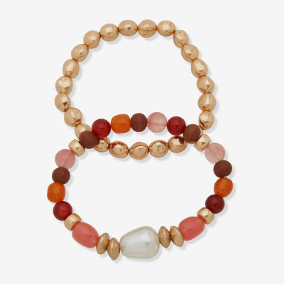 a.n.a Womens 2-pc. Beaded Bracelet Set