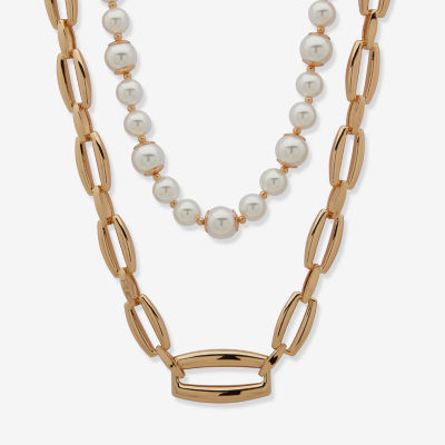 Worthington Womens 17 Inch Strand Necklace