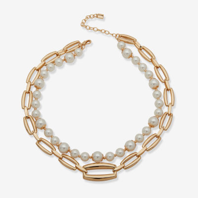 Worthington Womens 17 Inch Strand Necklace