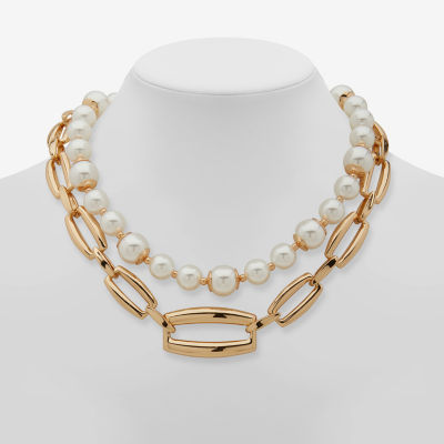 Worthington Womens 17 Inch Strand Necklace