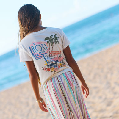 Roxy Big Kid Girls Crew Neck Short Sleeve Graphic T-Shirt