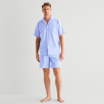 Stafford Mens Short Sleeve 2-pc. Pajama Sets