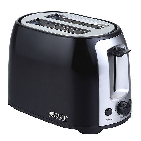 Better Chef Cool Touch Wide-Slot Toaster- Black, One Size, Black