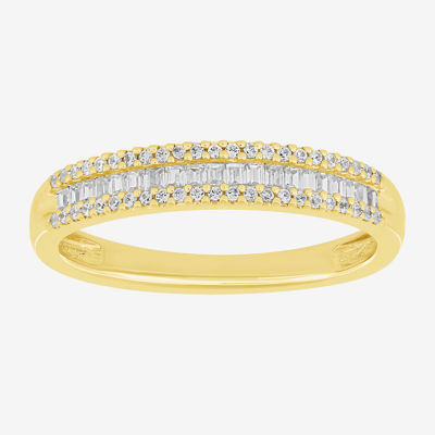 2MM 1/4 CT.T.W. Natural Diamond 10K Gold Anniversary Wedding Band
