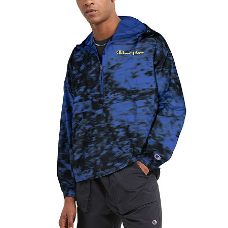 Champion Mens Lightweight Windbreaker, Small, Blue