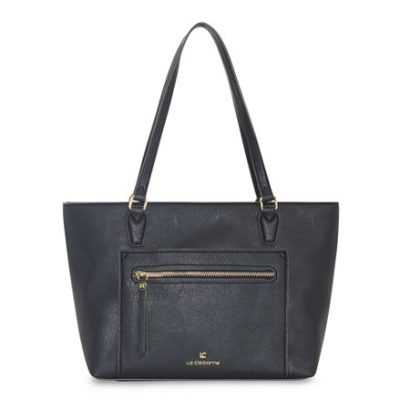 Liz Claiborne Jess Shopper Tote Bag, One Size, Black