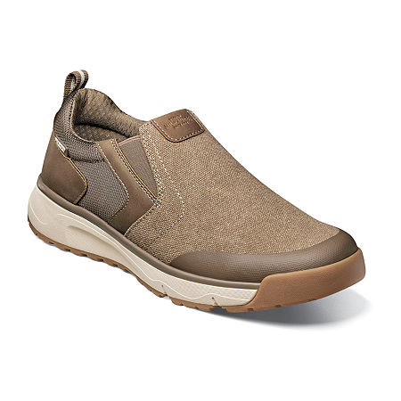 Nunn Bush Mens Sedona Canvas Slip-On Shoe, 13 Medium, Beige