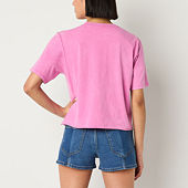 Juniors Size Short Sleeve Pink Tops for Women - JCPenney