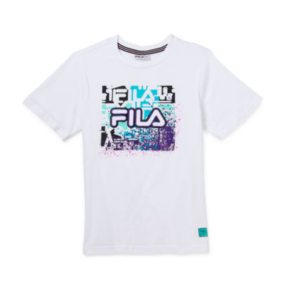 FILA Big Boys Crew Neck Short Sleeve Graphic T-Shirt