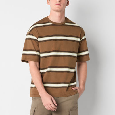 Arizona Mens Short Sleeve Striped Boxy T-Shirt