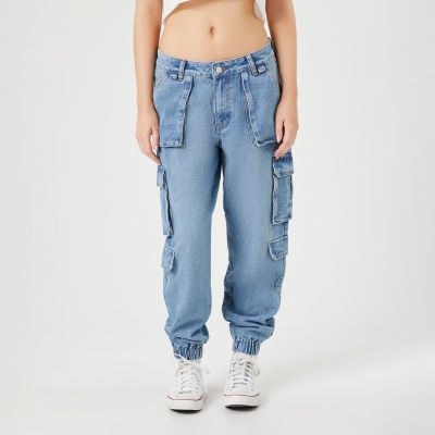 Forever 21 Juniors Womens Mid Rise Jogger Jean