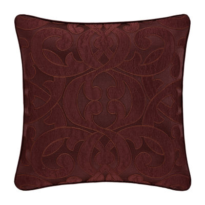 Queen Street Le Grande Maroon Square Throw Pillow