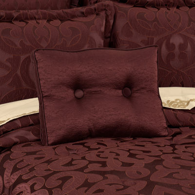 Queen Street Le Grande Maroon Rectangular Throw Pillows