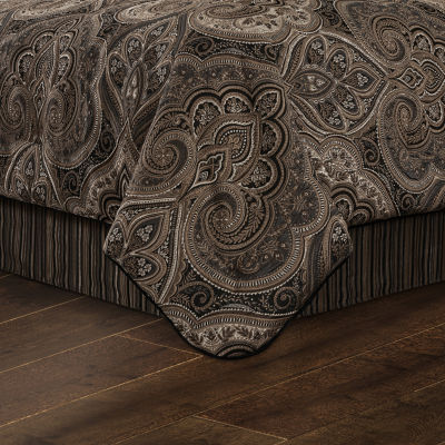 Queen Street Camina 4-pc. Damask + Scroll Midweight Comforter Set