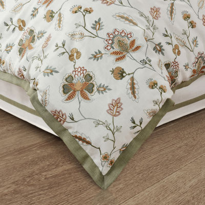 Queen Street Angela 4-pc. Floral Midweight Comforter Set