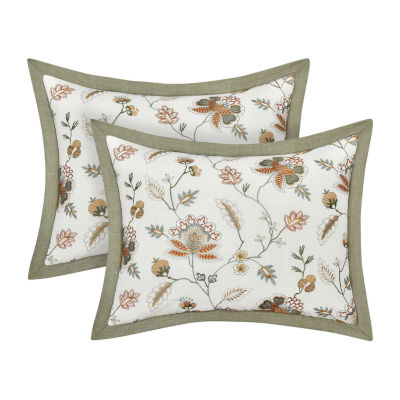 Queen Street Angela 4-pc. Floral Midweight Comforter Set