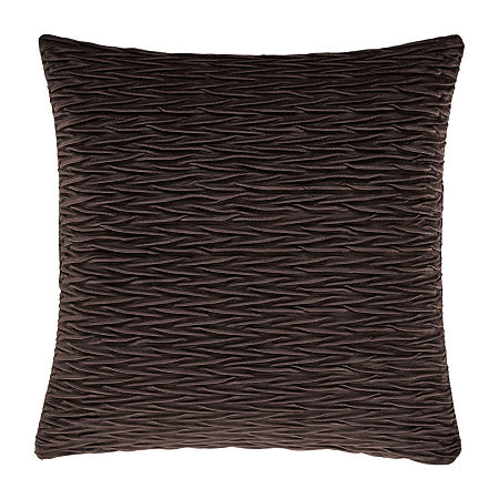 Queen Street Toulhouse Ripple Throw Pillow Cover In Brown