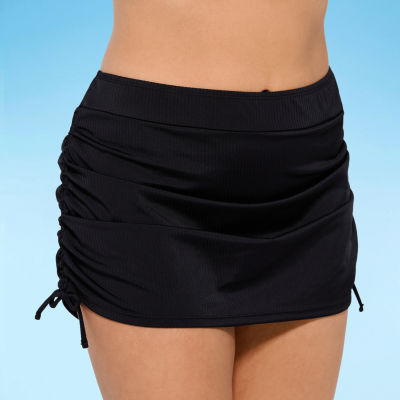Decree Womens Textured Swim Skirt Juniors