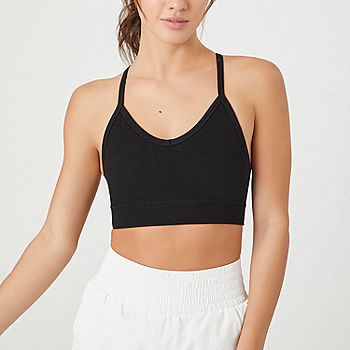 Forever 21 Seamless Sports Bra Not Applicable Sports Bra-Juniors, Color:  Black - JCPenney