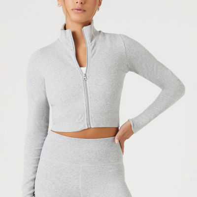 Forever 21 Seamless Lightweight Active Cropped Jacket-Juniors