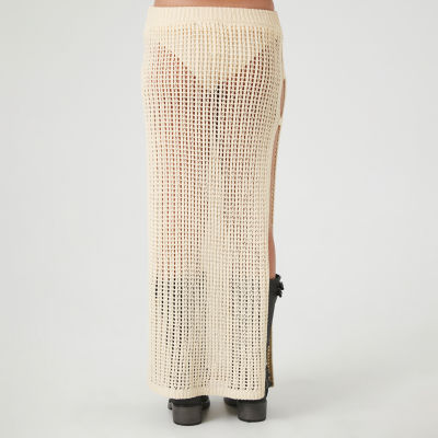 Forever 21 Crochet Womens Low Rise Maxi Skirt - Juniors