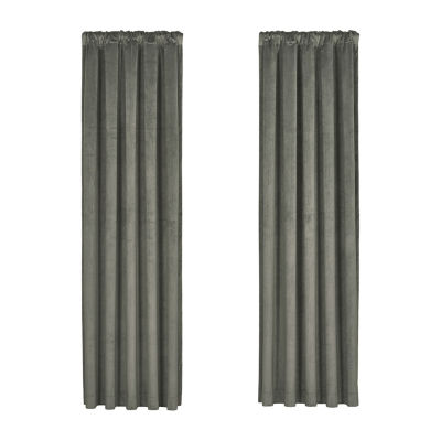 Queen Street Toulhouse Rod Pocket Energy Saving Light-Filtering Single Curtain Panel