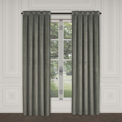 Queen Street Toulhouse Rod Pocket Energy Saving Light-Filtering Single Curtain Panel