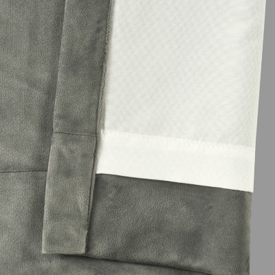 Queen Street Toulhouse Rod Pocket Energy Saving Light-Filtering Single Curtain Panel