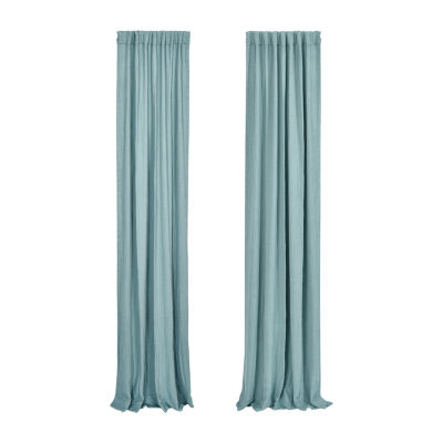 Queen Street Seacove Rod Pocket Light-Filtering Single Curtain Panel