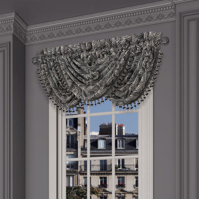 Five Queens Court Dalton Rod Pocket Waterfall Valances