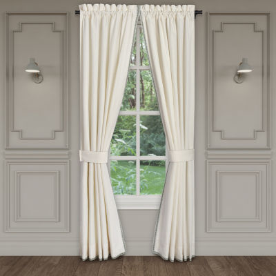 Queen Street Angela Energy Saving Light-Filtering Rod Pocket Set of 2 Curtain Panel