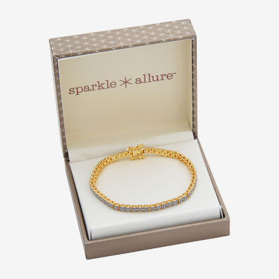 Sparkle Allure Womens Natural Diamond Accent 7.25 Inch Tennis Bracelet