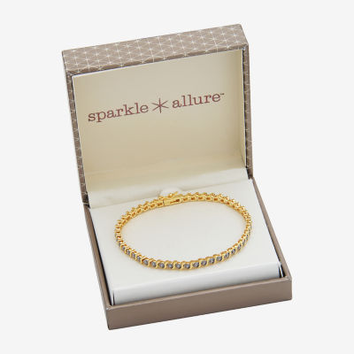 Sparkle Allure Womens Natural Diamond Accent 7.25 Inch Tennis Bracelet