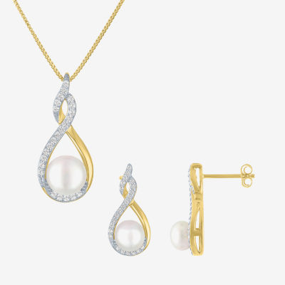 Gemstone 14K Gold Over Silver 2-pc. Oval Jewelry Set