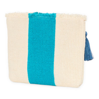 Mixit Color Block Jute Pouch